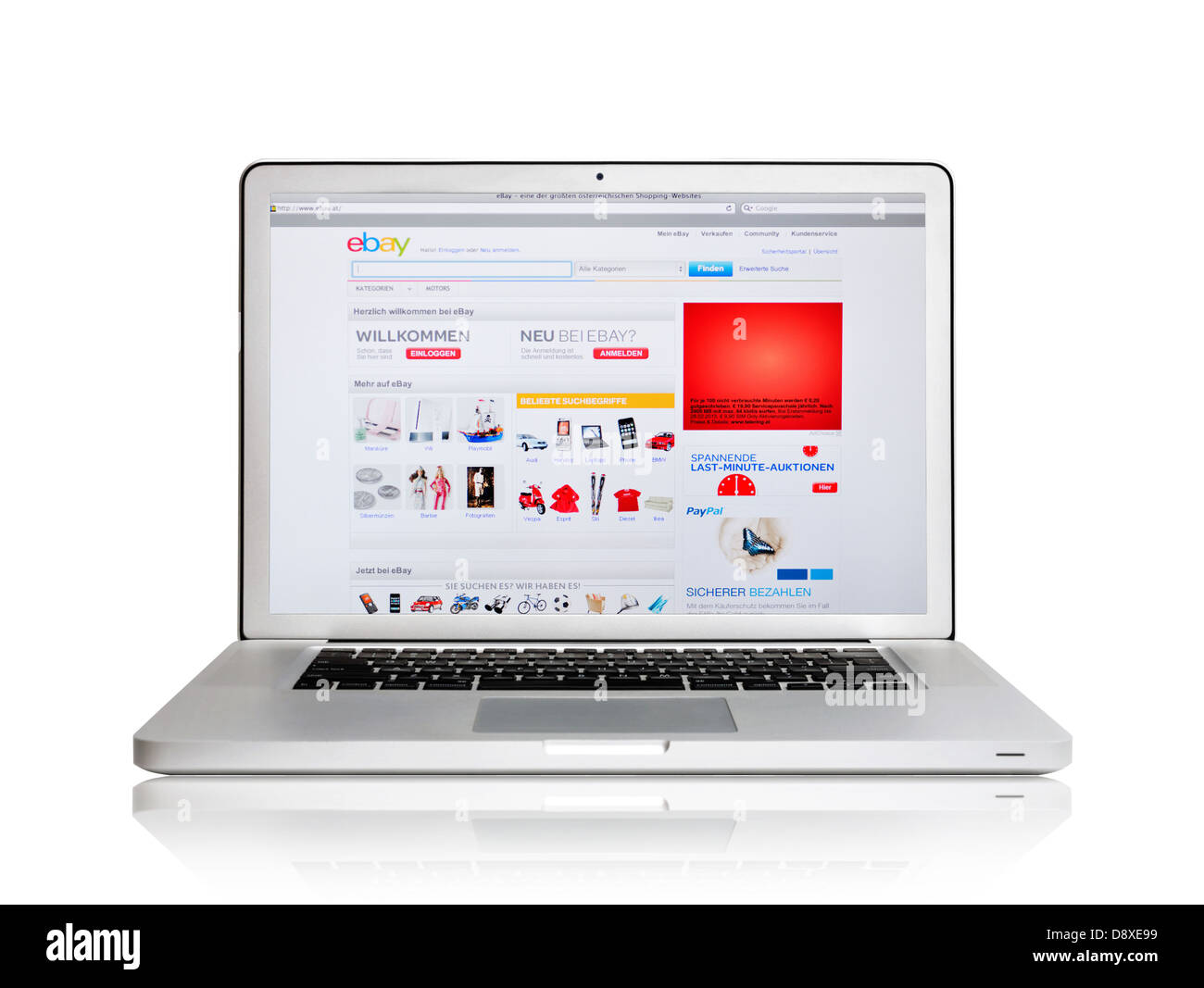 Australia eBay online shopping website on laptop screen Stock Photo - Alamy