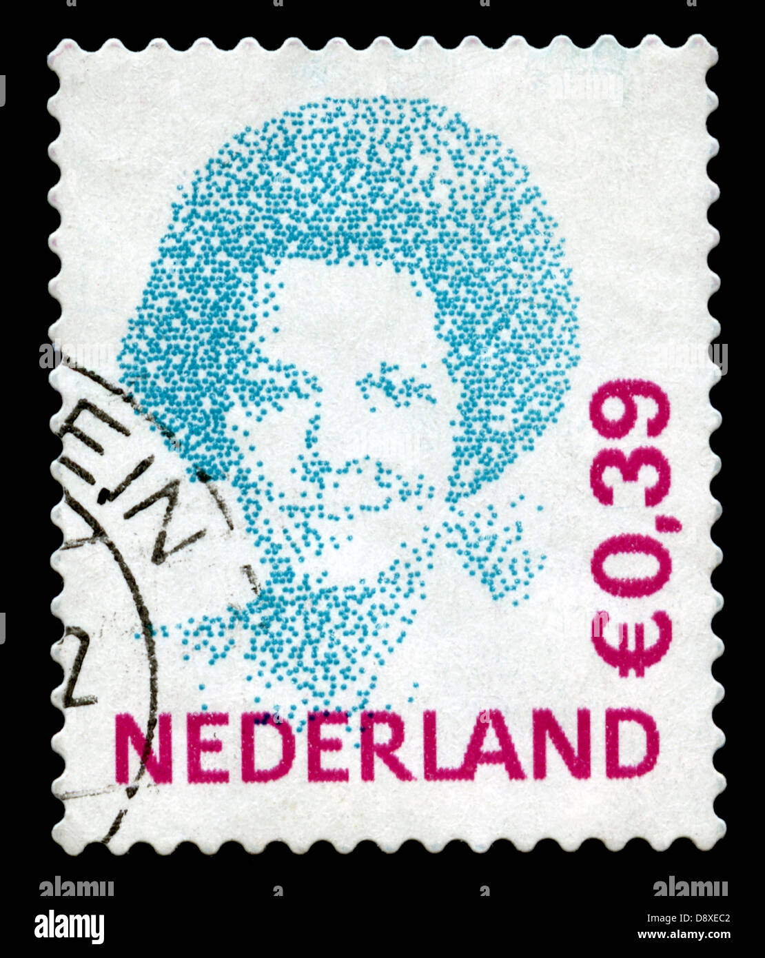 Netherlands postage stamp depicting queen Beatrix Stock Photo Alamy