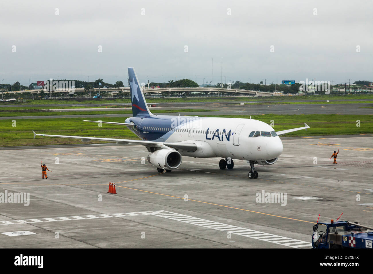 LAN Airline, Jose Joaquin de Olmedo, Airport, Guayaquil, Ecuador Stock