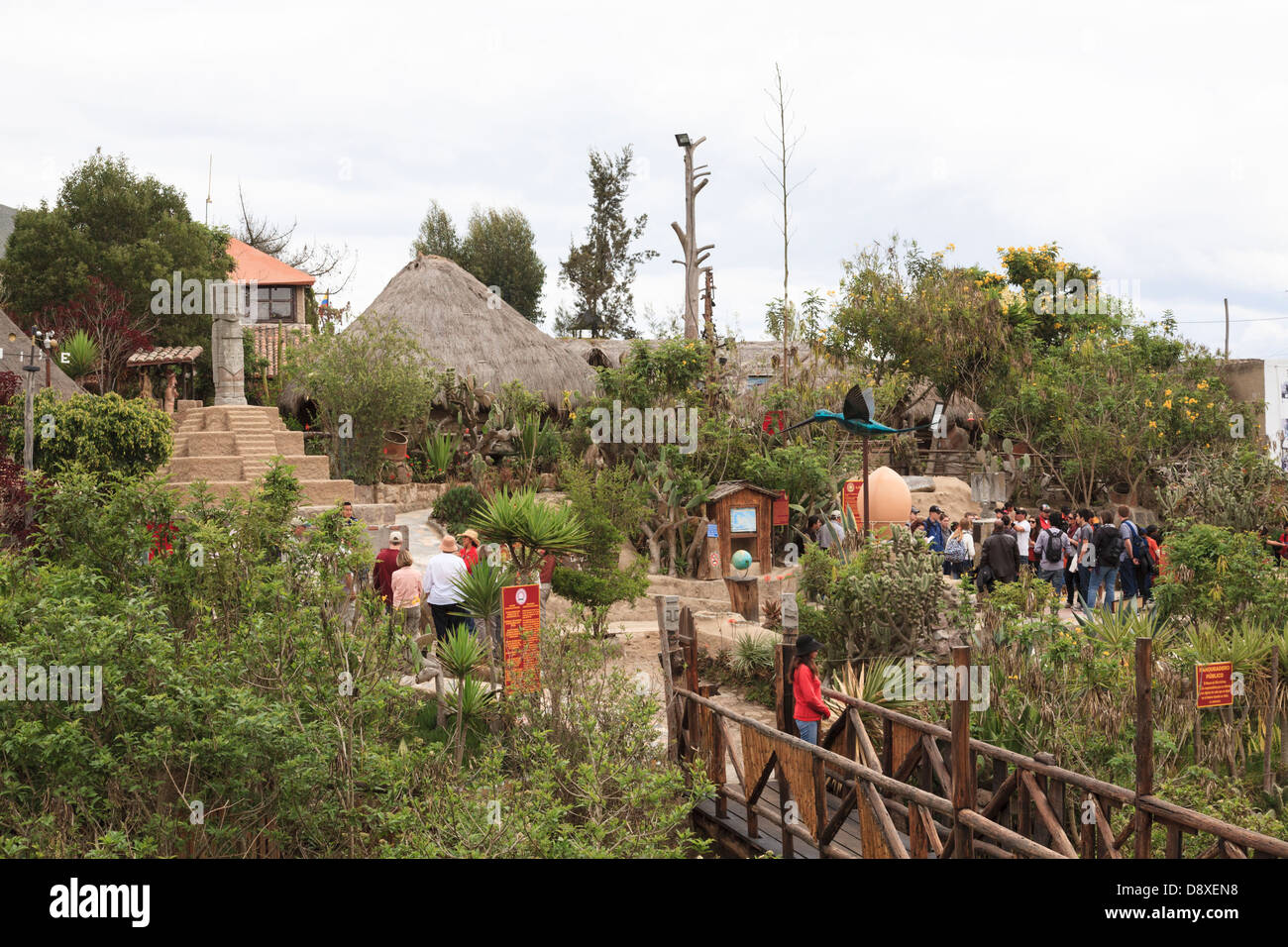 Museo de sitio INTI NAN, Midad de Mundo, near Quito, Ecuador Stock Photo