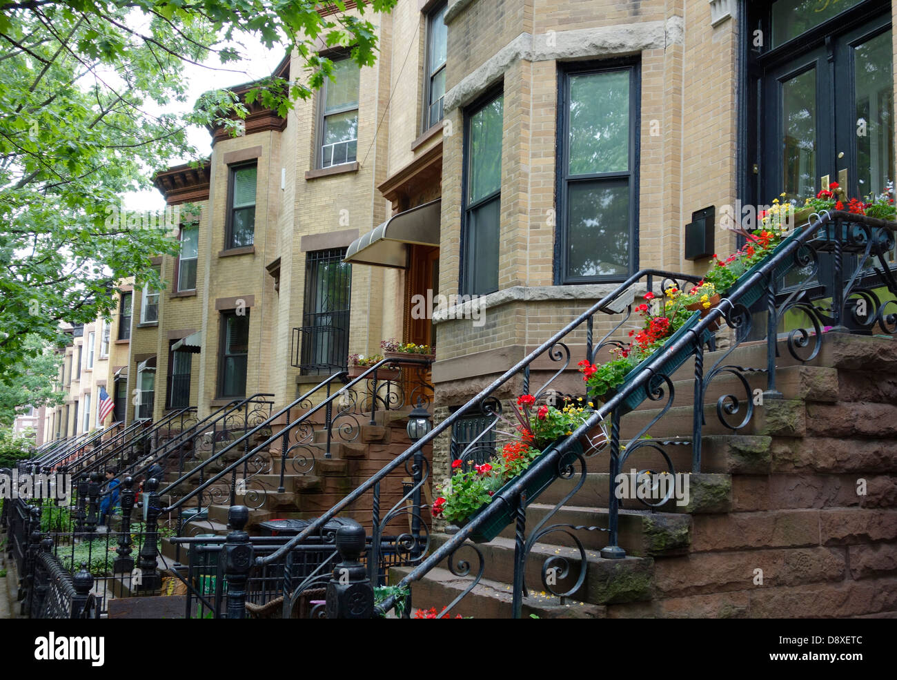 Brownstone brownstones park slope hires stock photography and images