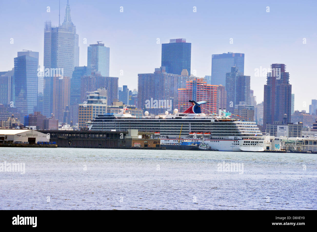 Carnival Cruise ship in port, New York City, USA Stock Photo Alamy