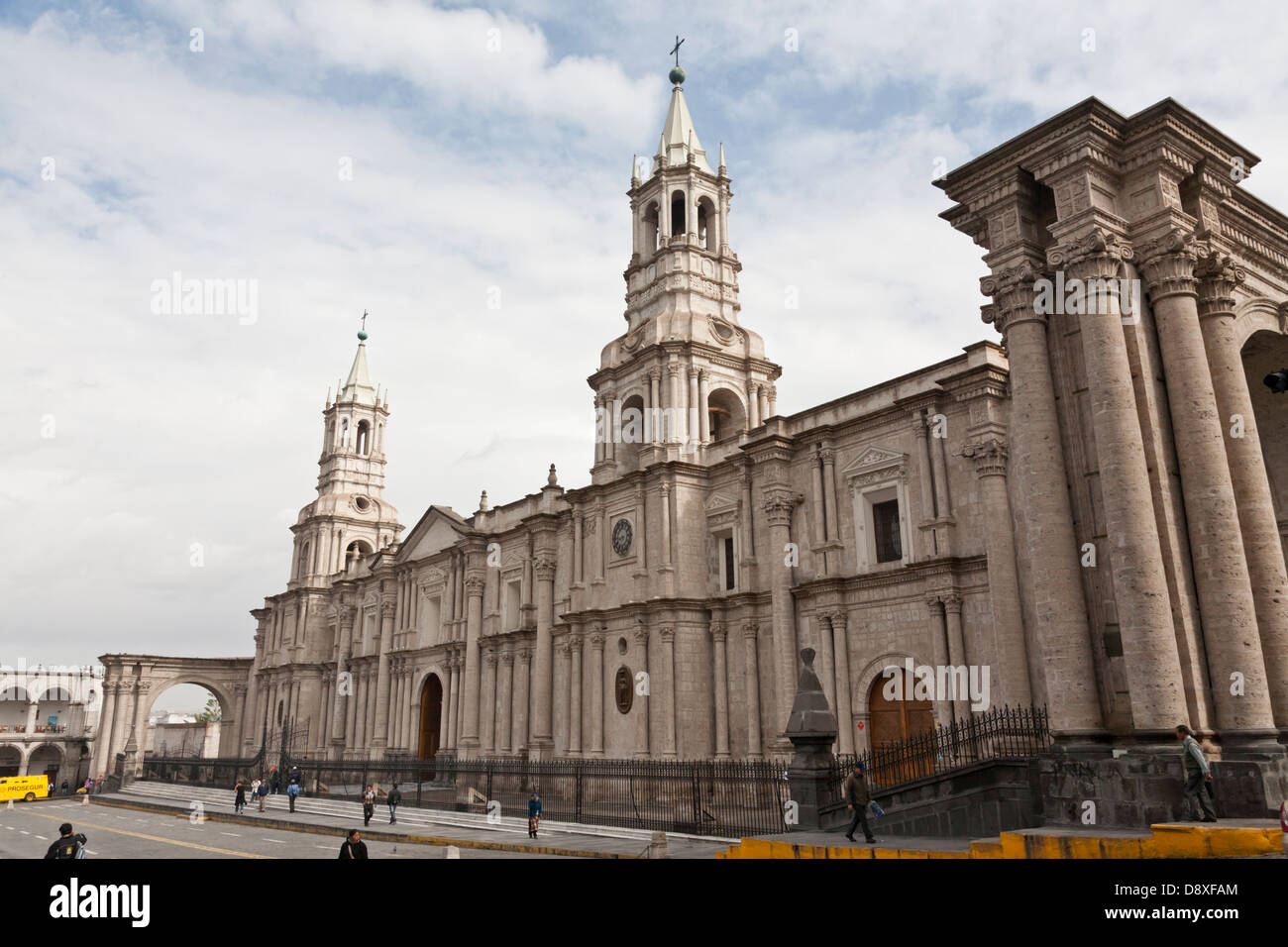 Plaza de Armas, Cathedral, Arequipa, Peru Stock Photo