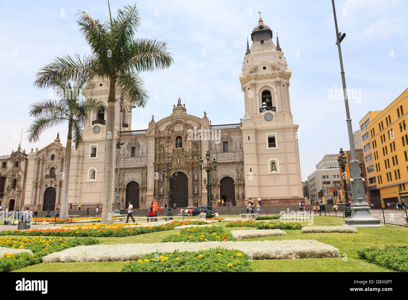 Cathedral, Plaza de Armas, Lima, Peru Stock Photo Alamy