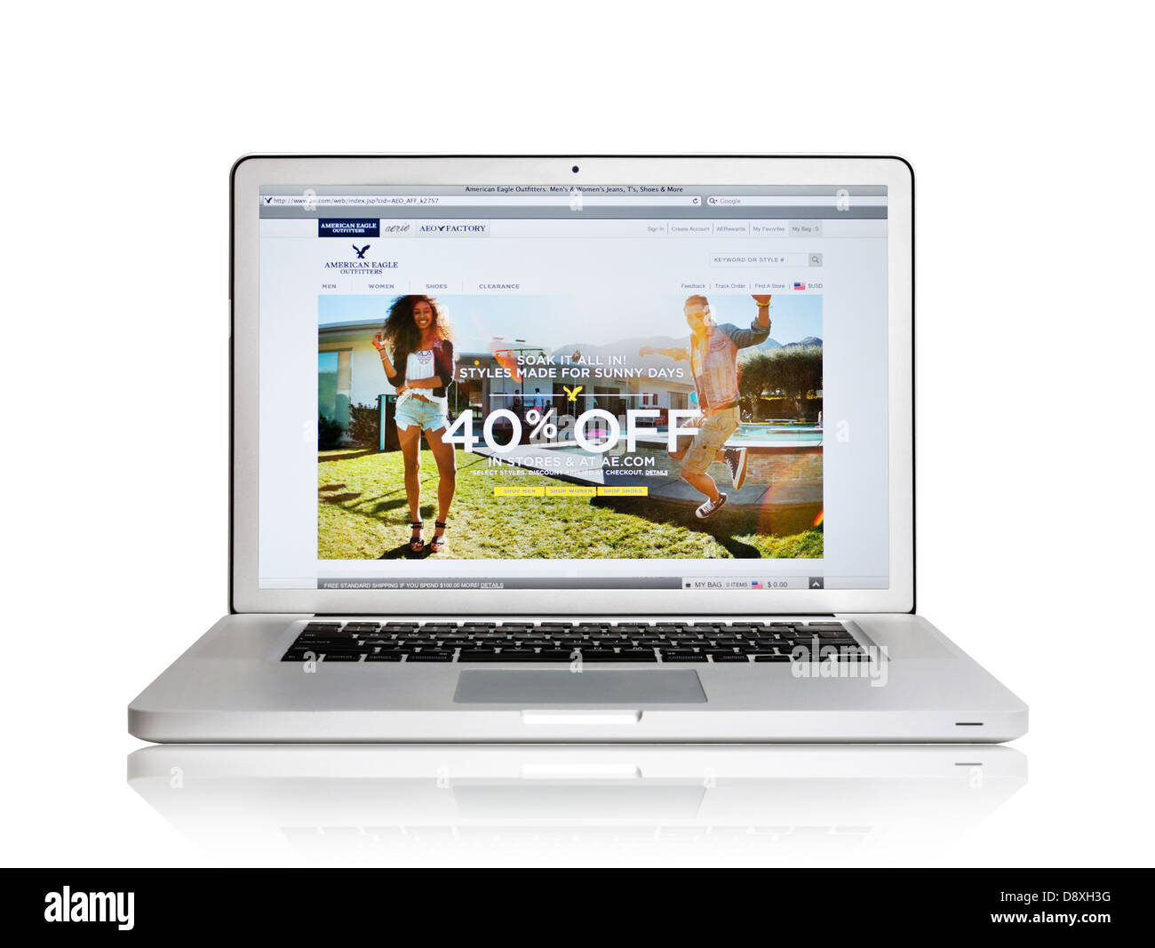 American Eagle website on laptop screen Stock Photo - Alamy