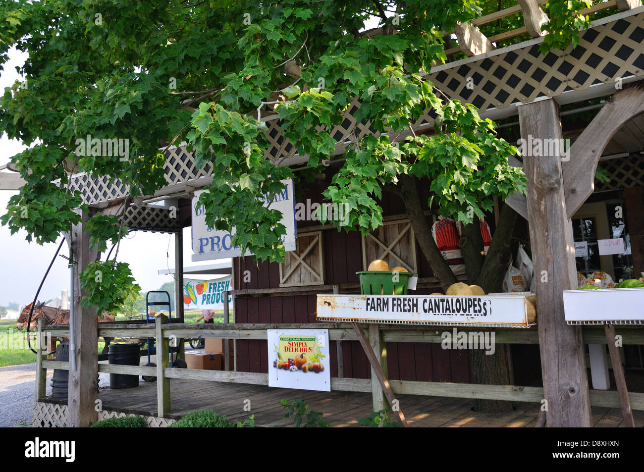 Amish bake shop and vegetable store in Amish Country, Pennsylvania, USA