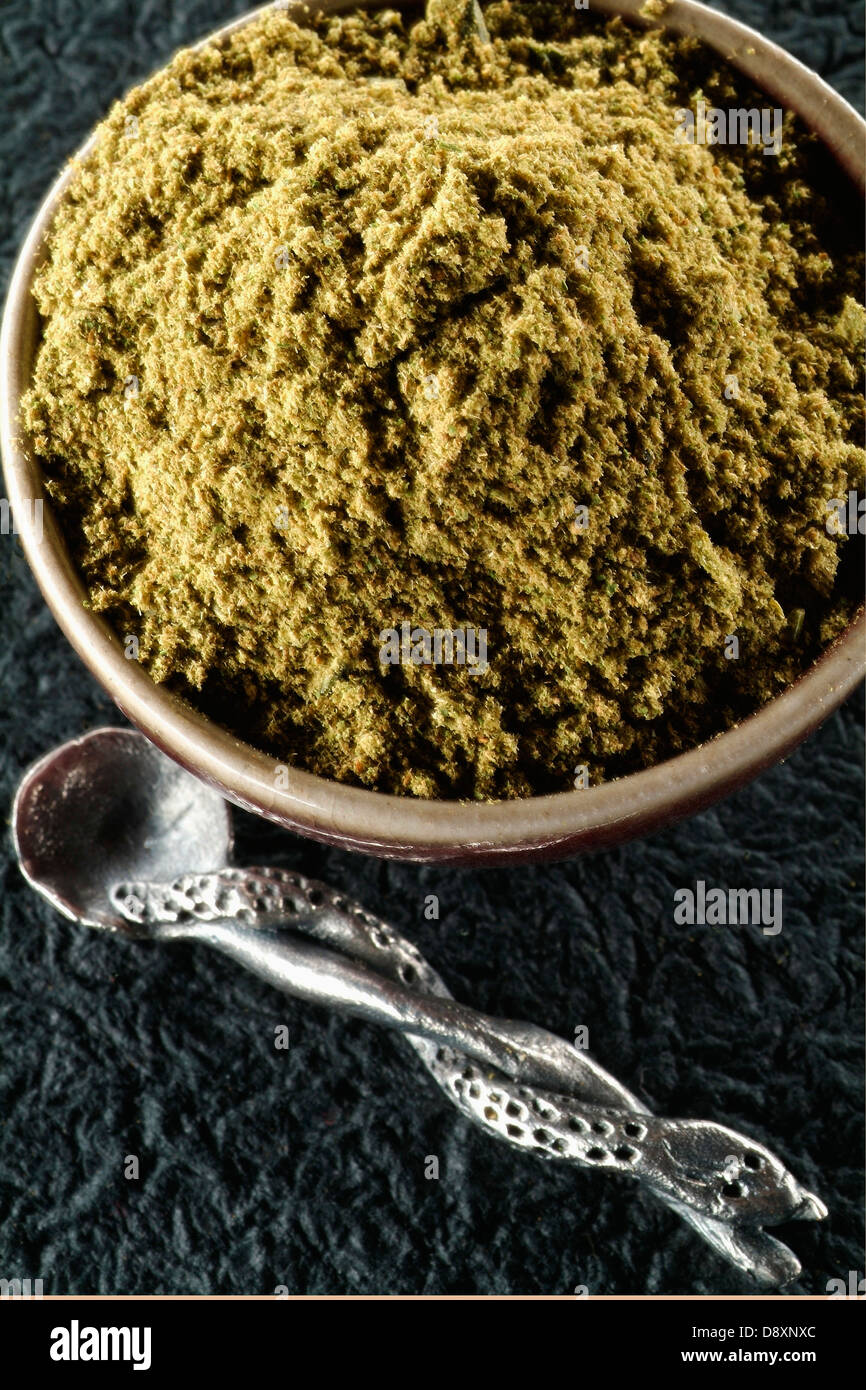 Green curry powder Stock Photo Alamy