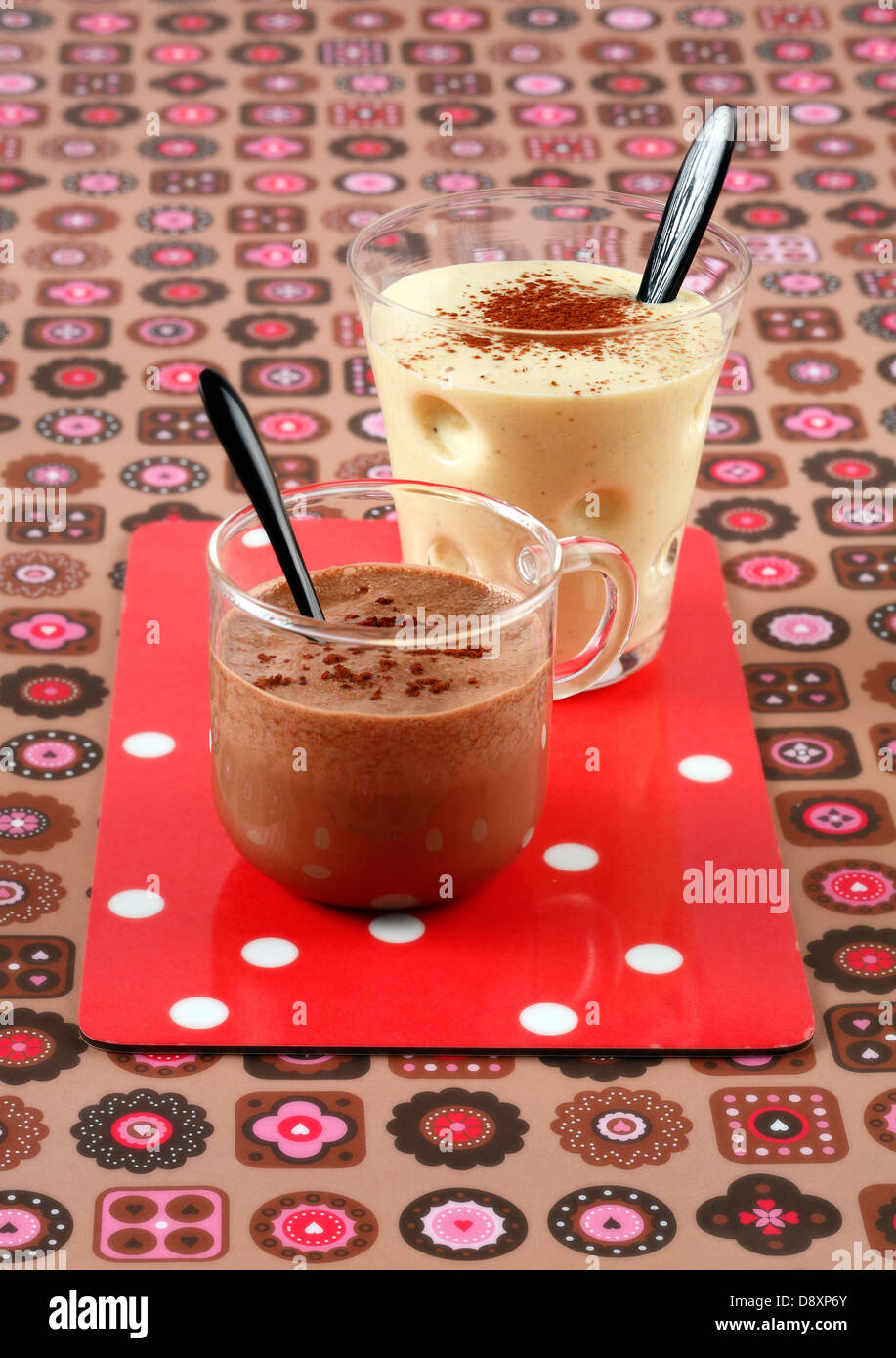 Banana milk shake and a Nutella milk shake Stock Photo - Alamy Banana milk shake and a Nutella milk shake Stock Photo - Alamy