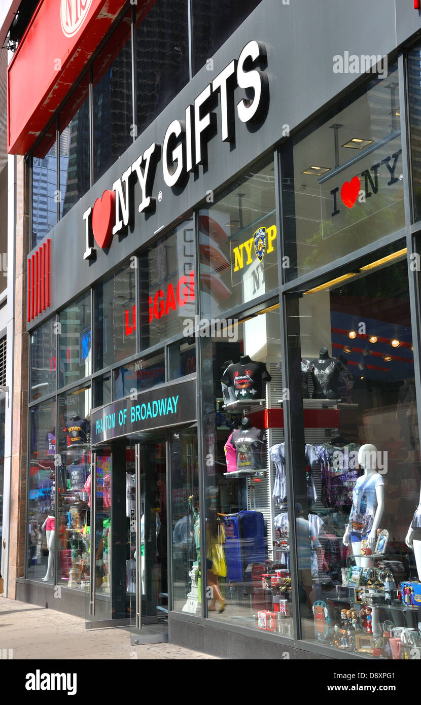 I Love NY Gift Shop In New York City USA Stock Photo Alamy