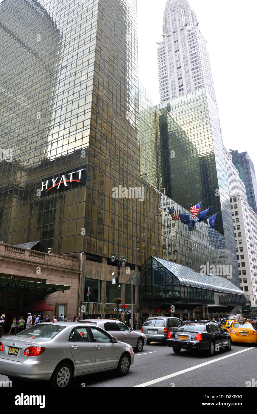 Hyatt hotel, New York City, USA Stock Photo - Alamy