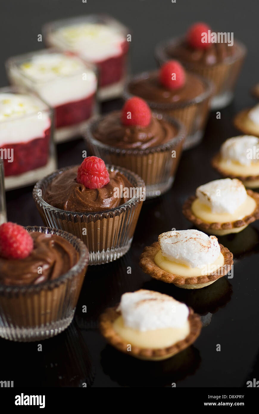 Assorted mini desserts Stock Photo Alamy