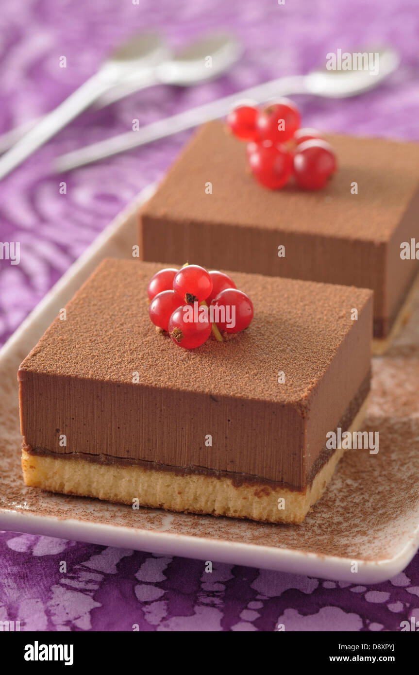 Chocolate desserts Stock Photo