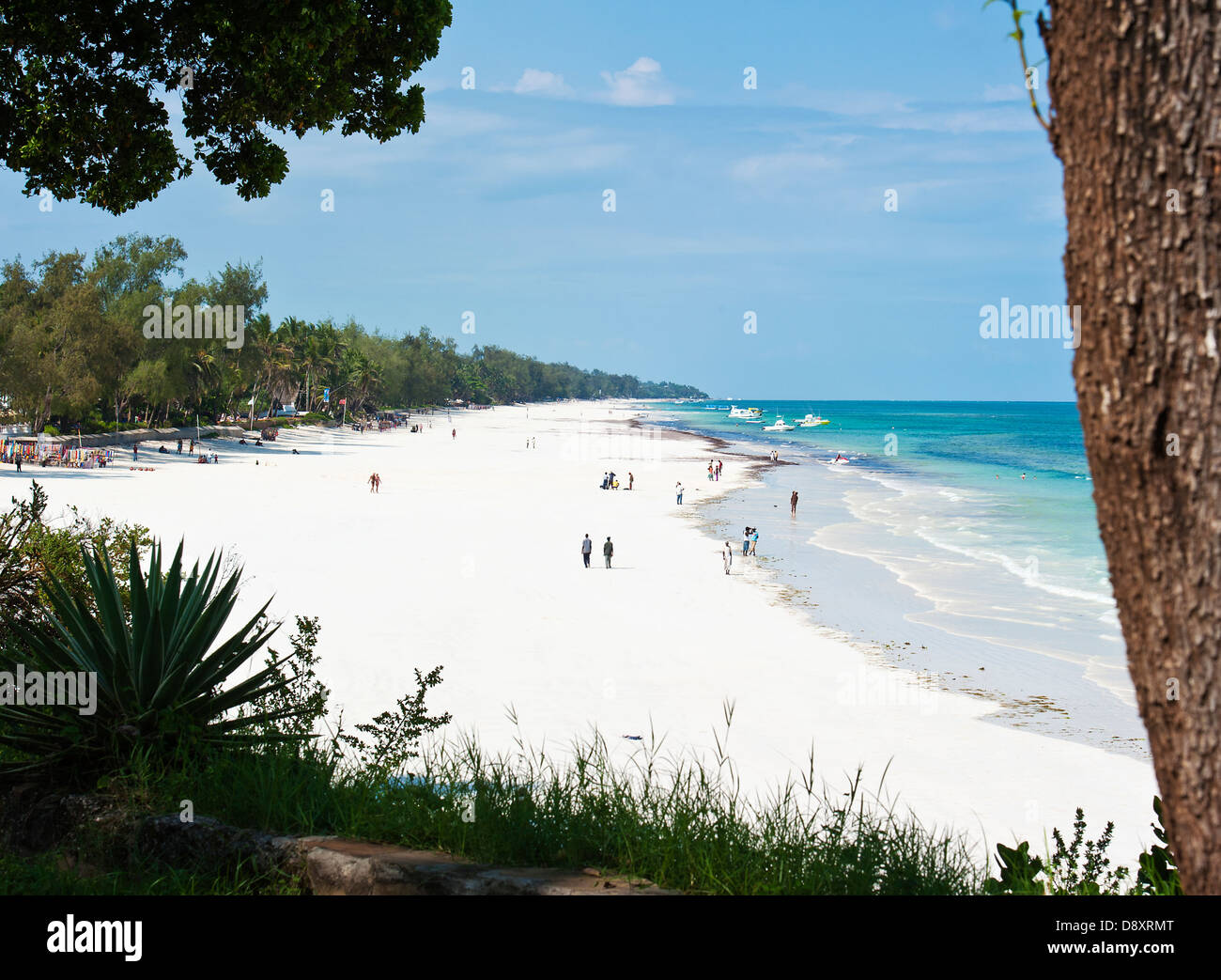 Diani Beach in Kenya Stock Photo