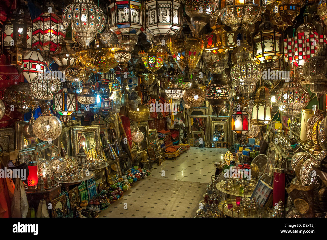 Moroccan antique lamps Stock Photo