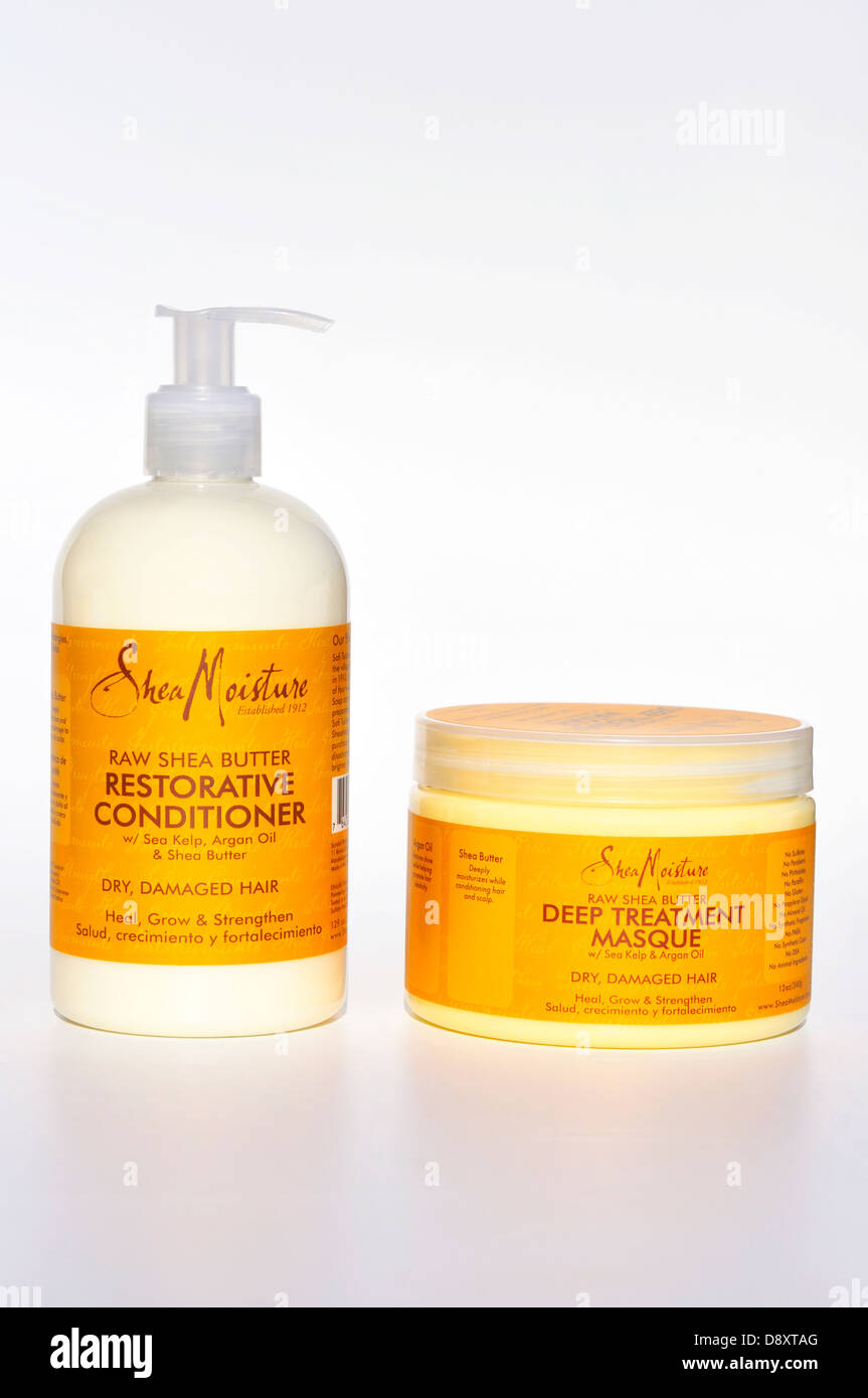 Shea butter hair conditioner and hair mask Stock Photo Alamy