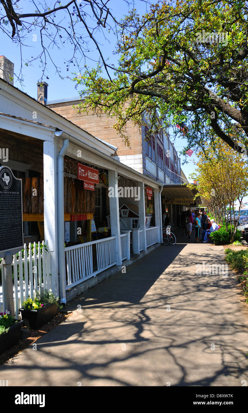 German town of Fredericksburg, Texas, USA Stock Photo