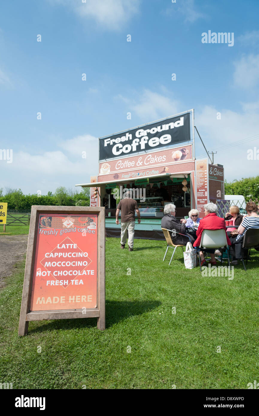 Fresh Ground Coffee Stall at the Cambridgeshire Garden Show 2013 Wood