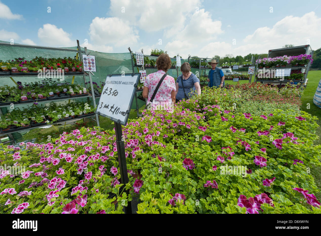 People browsing stalls and exhibitors at the Cambridgeshire Garden Show