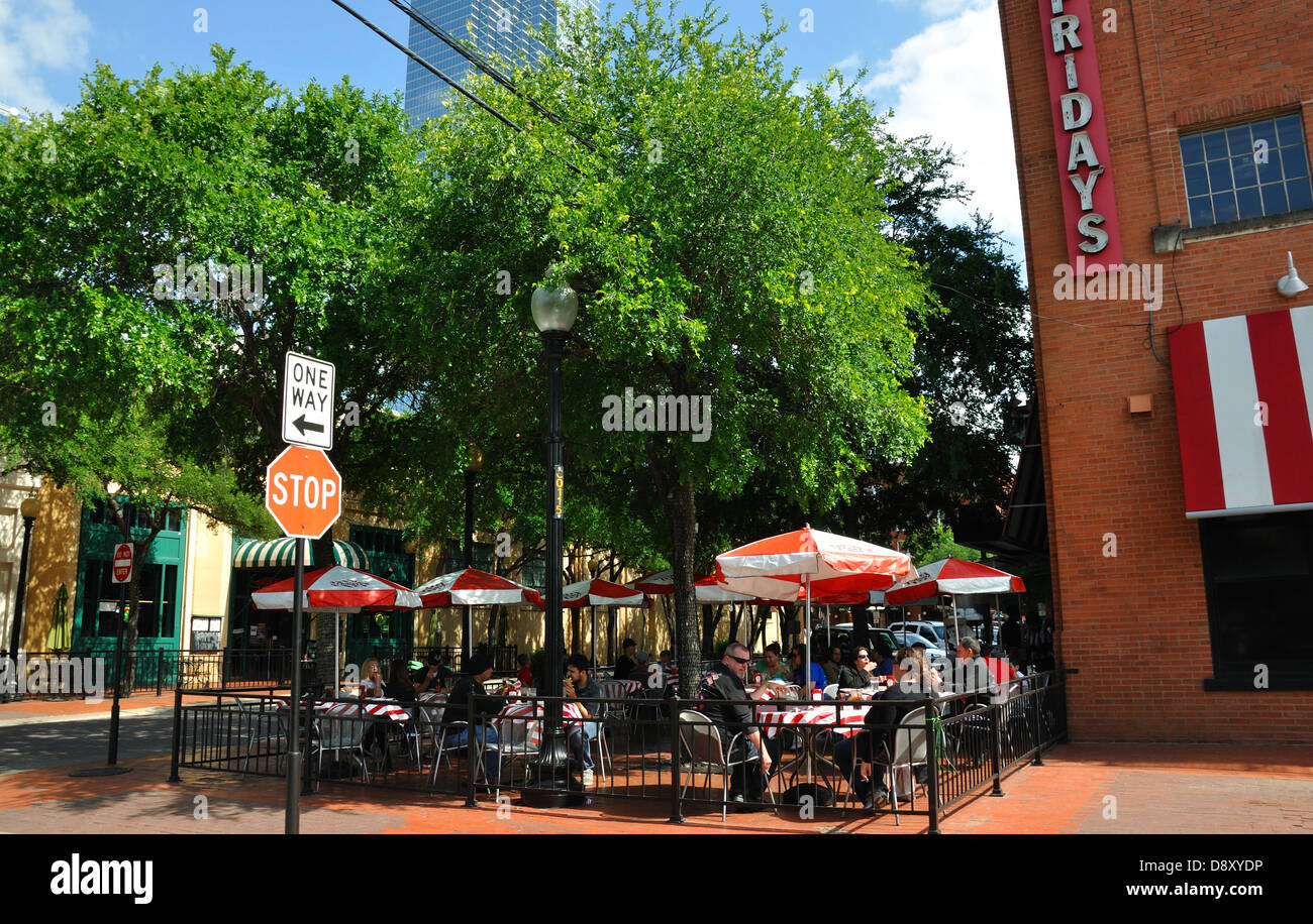 TGI Fridays Restaurant at West End in Downtown Dallas, Texas, USA Stock Photo Alamy