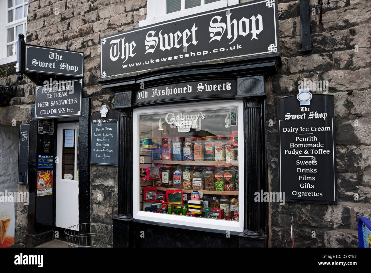 The Sweet Shop traditional store Market Square Kirkby Lonsdale Cumbria