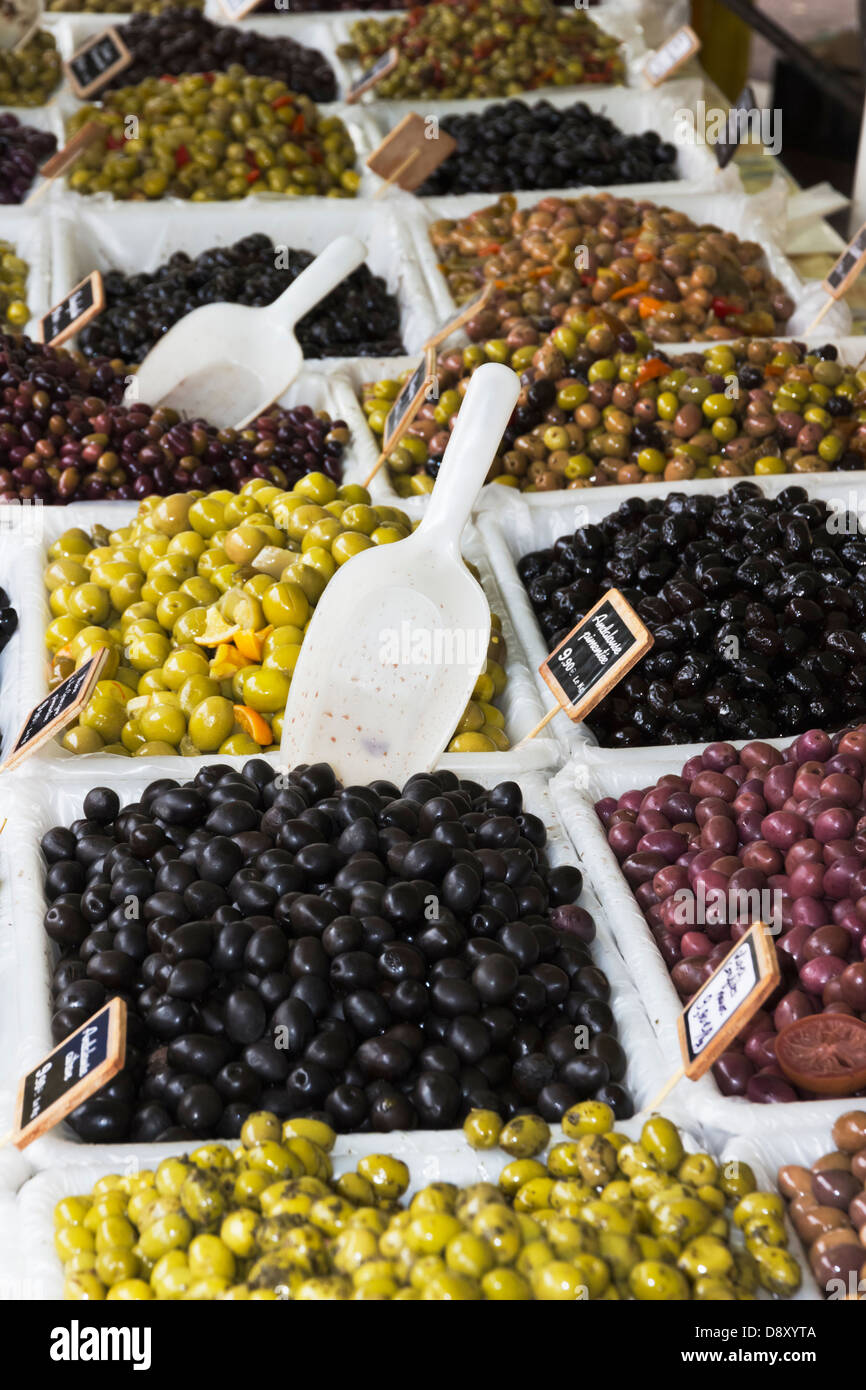 Grapes for Sale on a Market Stall in Cours Saleya Nice Provence France