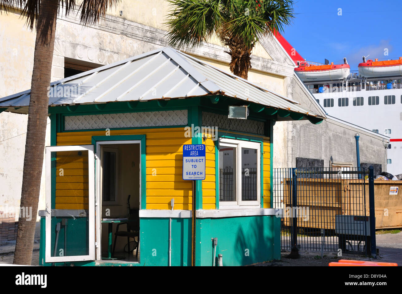 Customs checkpoint at port entry, Nassau, Bahamas Stock Photo Alamy