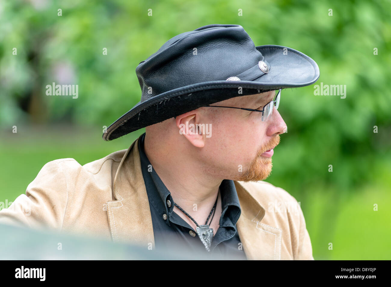 MOSCOW, RUSSIA - Retro festival 'Days of history' in Hermitage Garden. Moscow, May 26, 2013 Stock Photo