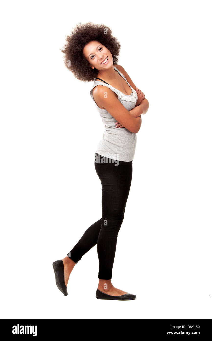 Beautiful african model Cut Out Stock Images & Pictures - Alamy