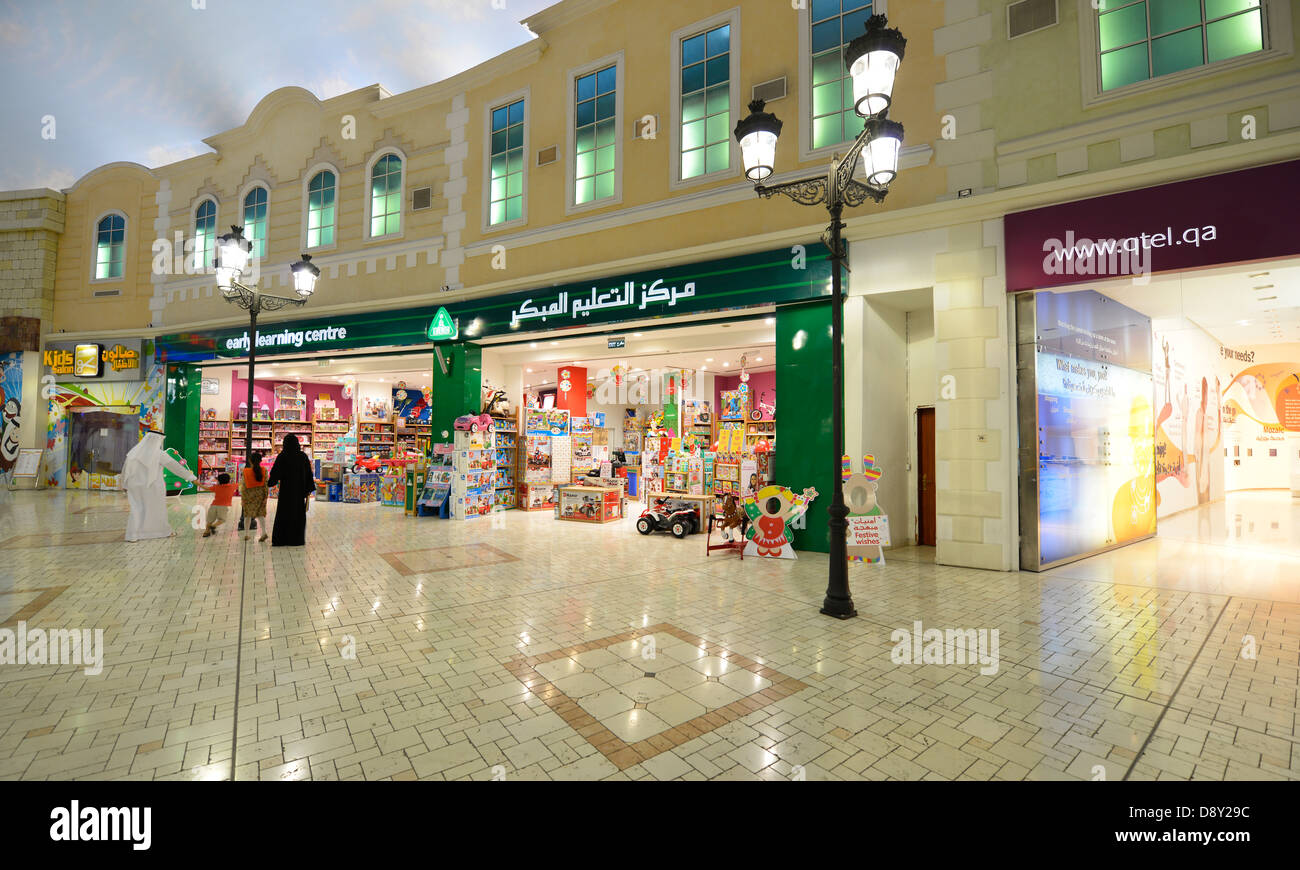 Toy business, luxury shopping centre Villaggio Mall in the style Venice