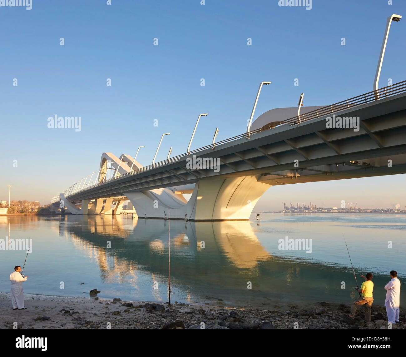 Sheikh Zayed Bridge,  Abu Dhabi, Abu Dhabi, United Arab Emirates, 2010. Stock Photo
