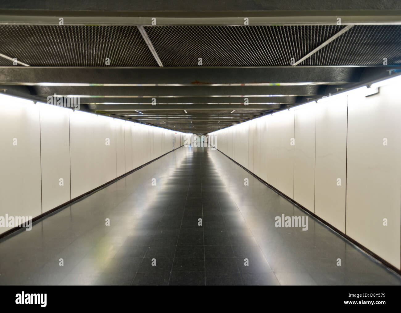 Underground station in Barcelona - nice background Stock Photo