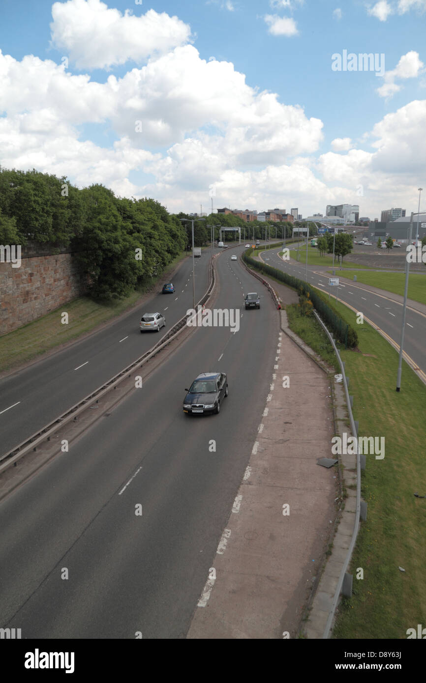 Clydeside Expressway, Glasgow, Scotland, UK Stock Photo
