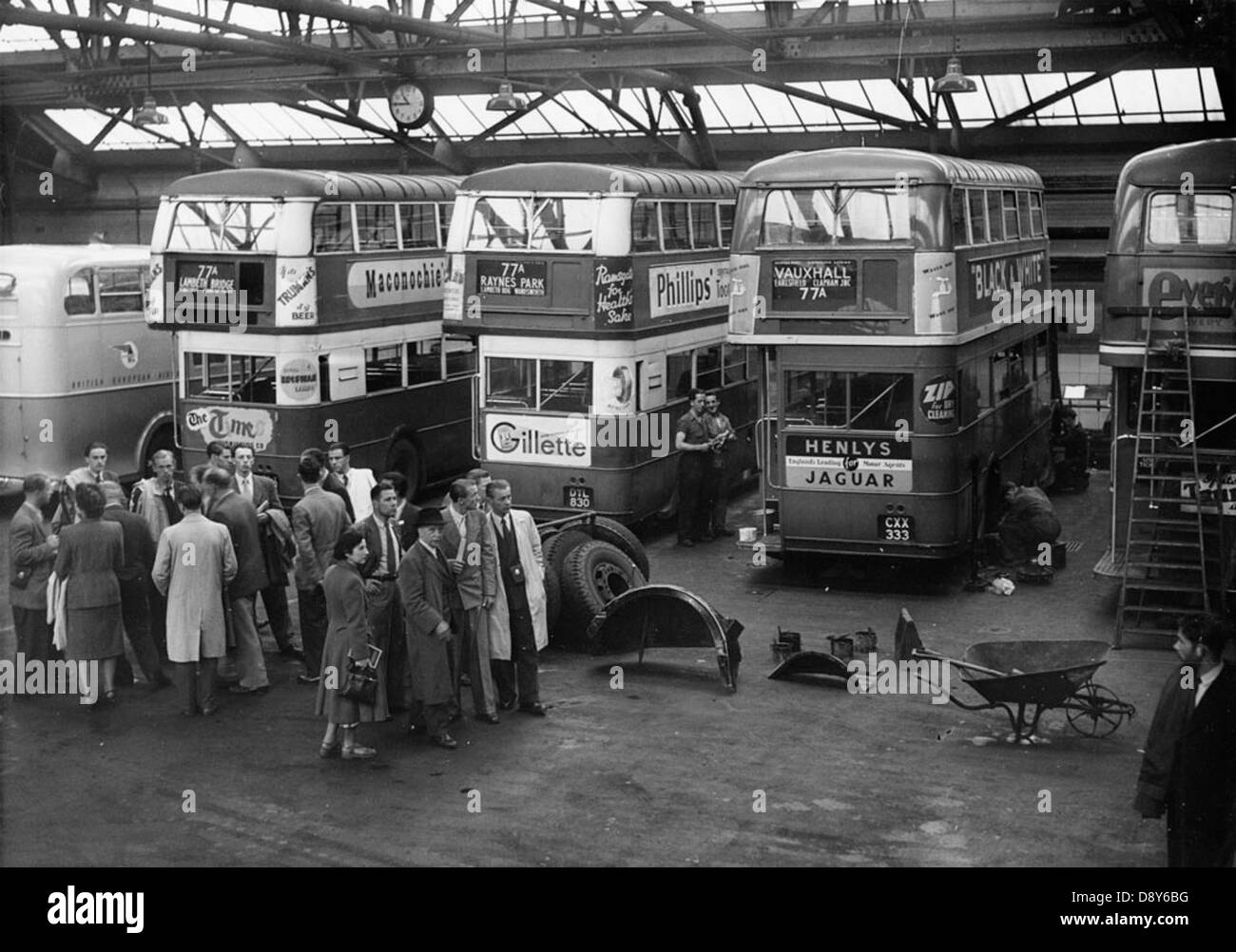 Staff From Stockholm Transport Visiting London Transport 1948