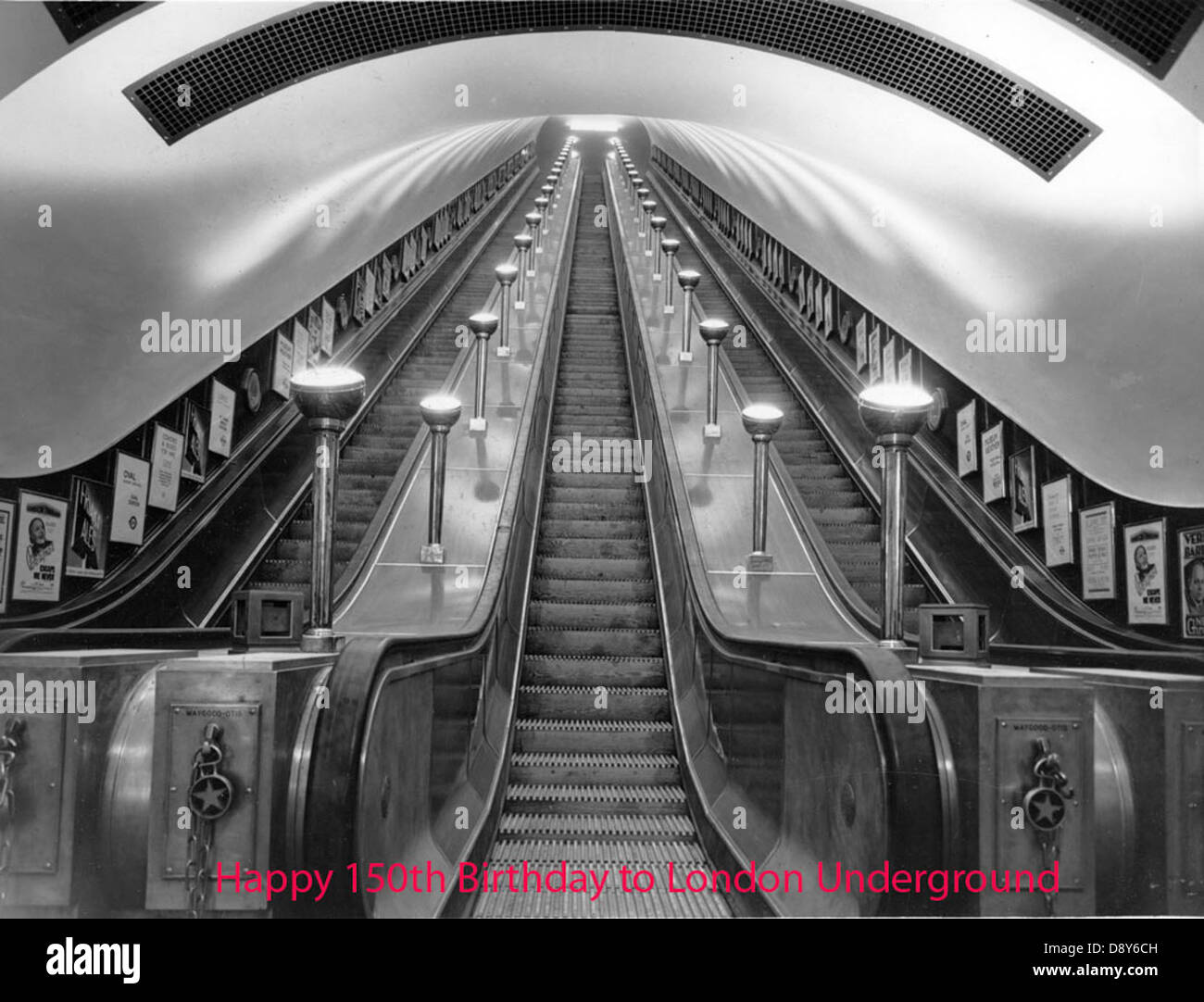 Happy 150th Birthday to London Underground Stock Photo