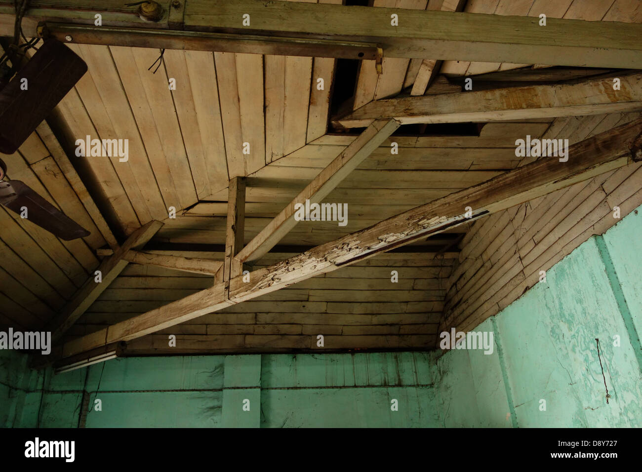 old rafter ceiling Stock Photo