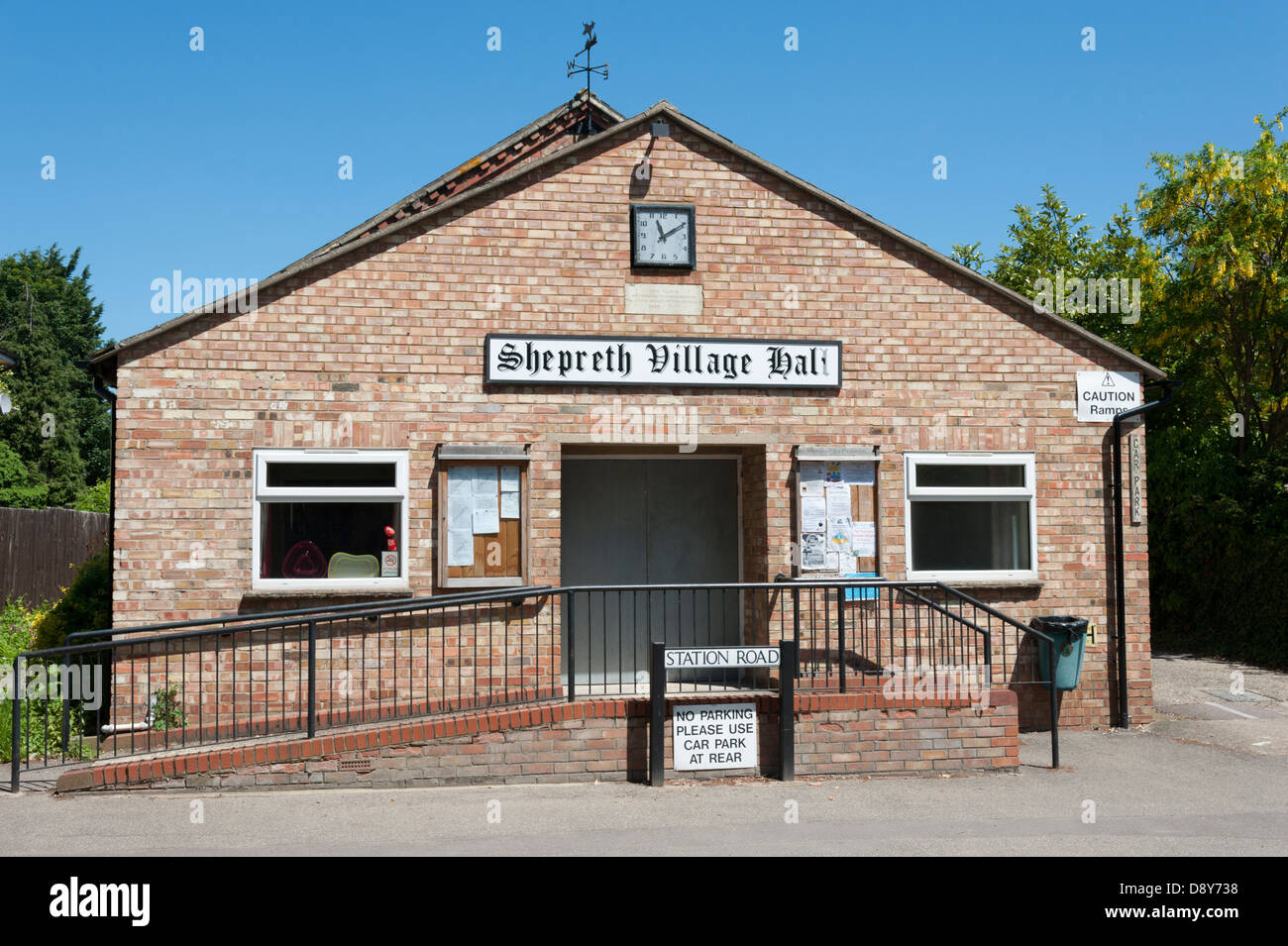 Shepreth Village Hall building South Cambridgeshire UK Stock Photo