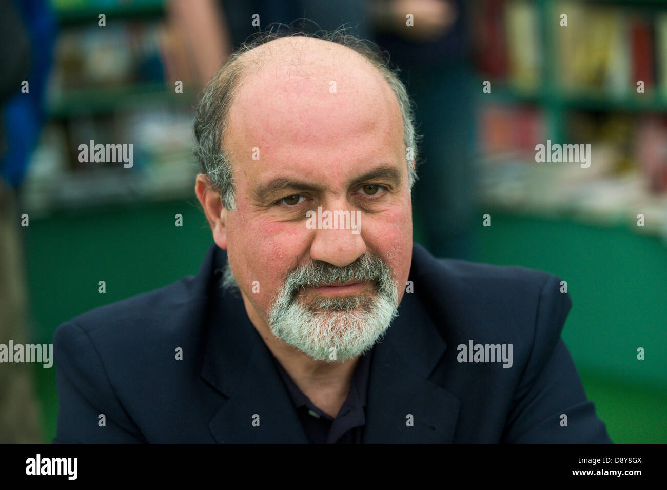 Nassim Nicholas Taleb Lebanese American essayist and scholar pictured at Hay Festival 2013 Hay on Wye Powys Wales UK Stock Photo