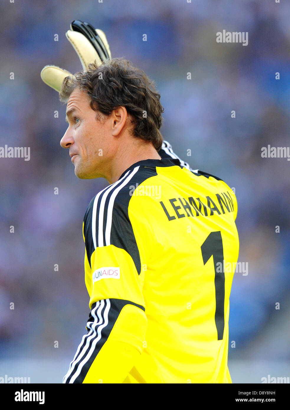 Jens Lehmann is pictured during Michael Ballack's farewell match at Red Bull Arena in Leipzig, Germany, 05 June 2013. Photo. Thomas Eisenhuth Stock Photo