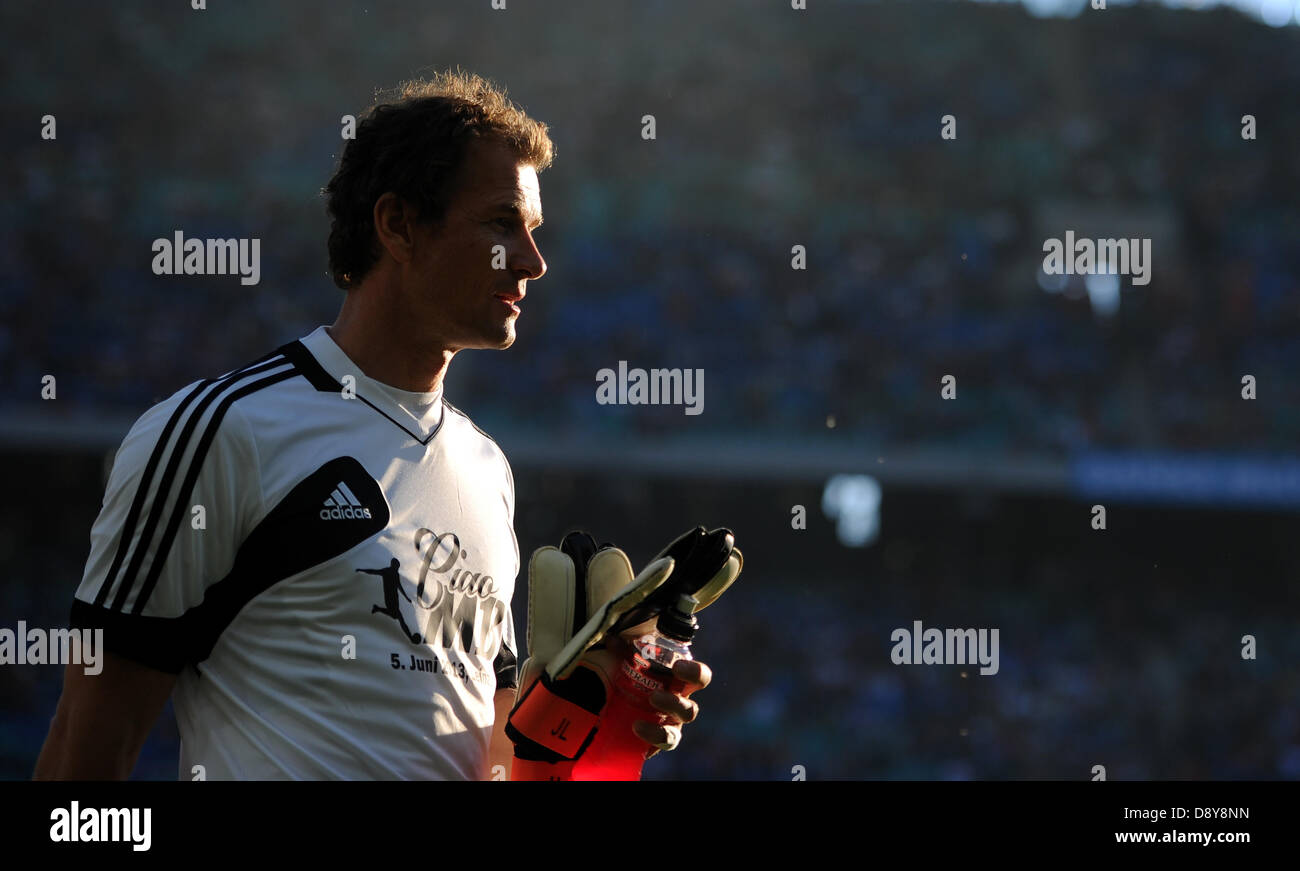 Jens Lehmann is pictured during Michael Ballack's farewell match at Red Bull Arena in Leipzig, Germany, 05 June 2013. Photo. Thomas Eisenhuth Stock Photo