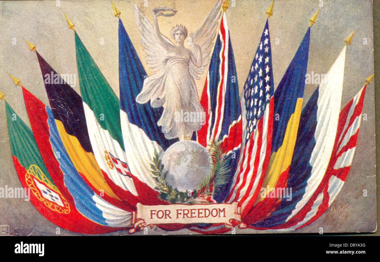 Allied flags hi-res stock photography and images - Alamy