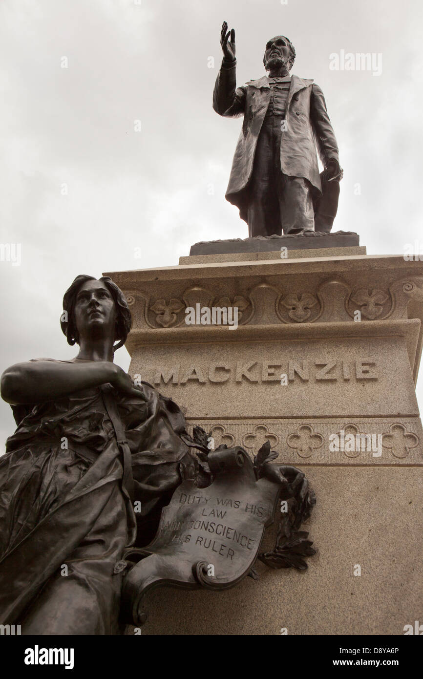 Statue of canada's second prime minister alexander mackenzie Stock