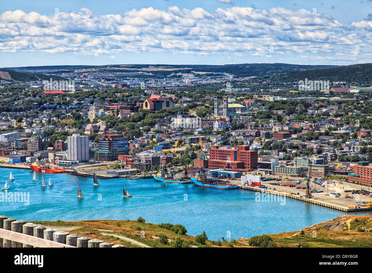 View of Saint John's Harbour from Signal Hill, Newfoundland, Canada