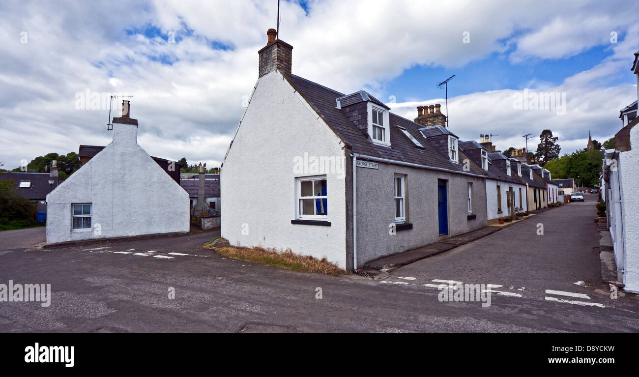 The fishing village of Avoch on the Black Isle Highland Scotland Stock Photo