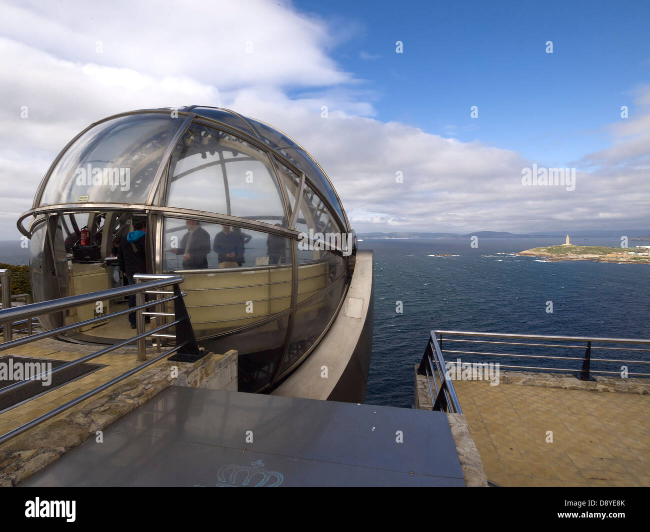 Panoramic elevator in Monte de San Pedro, La Coruña, Galicia, Spain