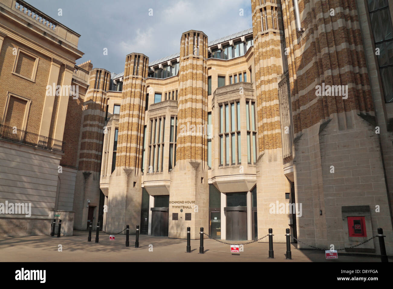 Richmond House, the headquarters building of the Department of Health at 79 Whitehall, London, SW1A 2NS Stock Photo