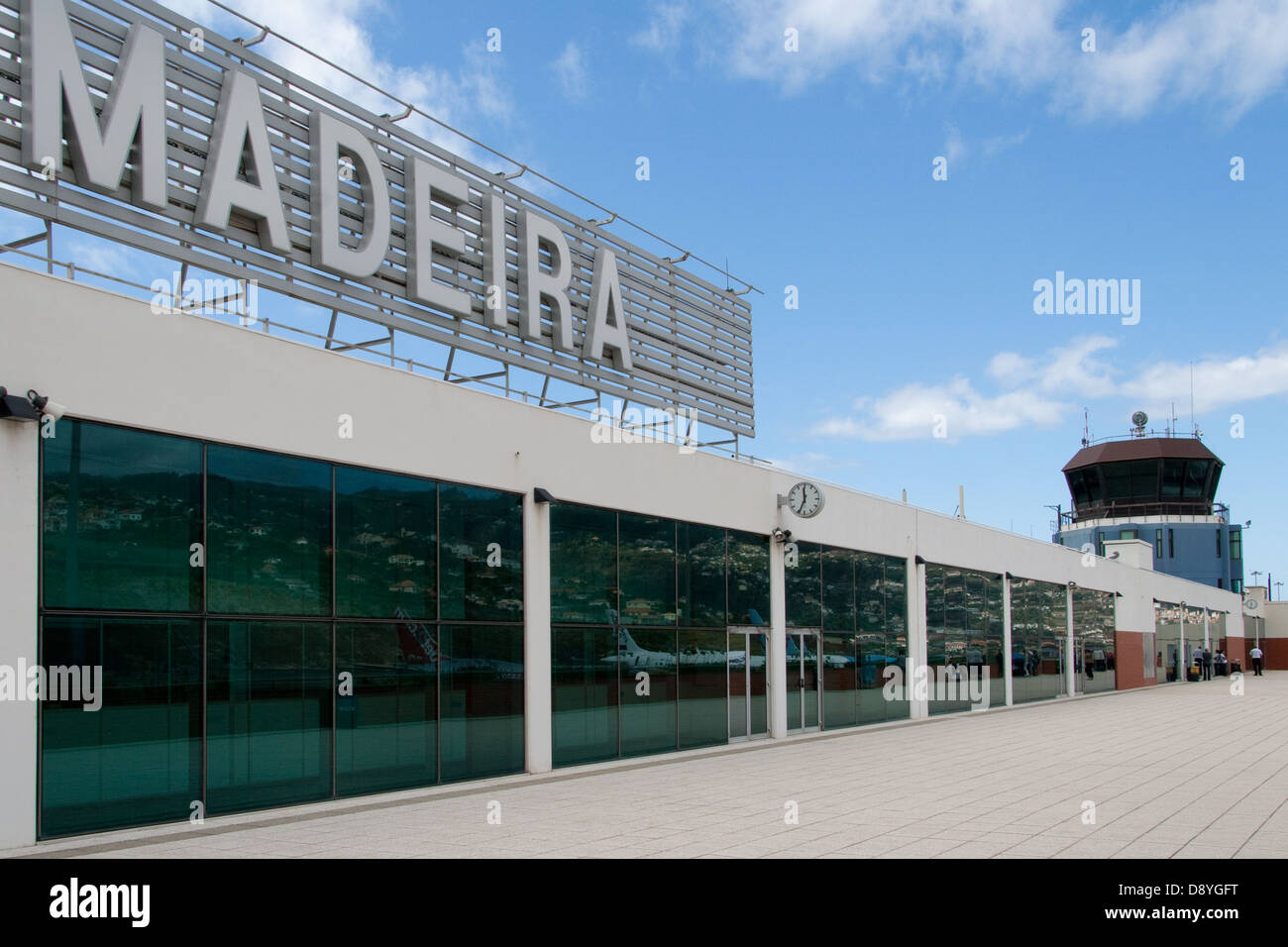 Madeira's Funchal Airport terminal Stock Photo