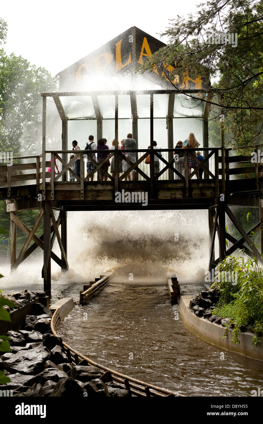 Water Slide fun Waterpark wet Wassenaar Holland Netherlands Stock Photo