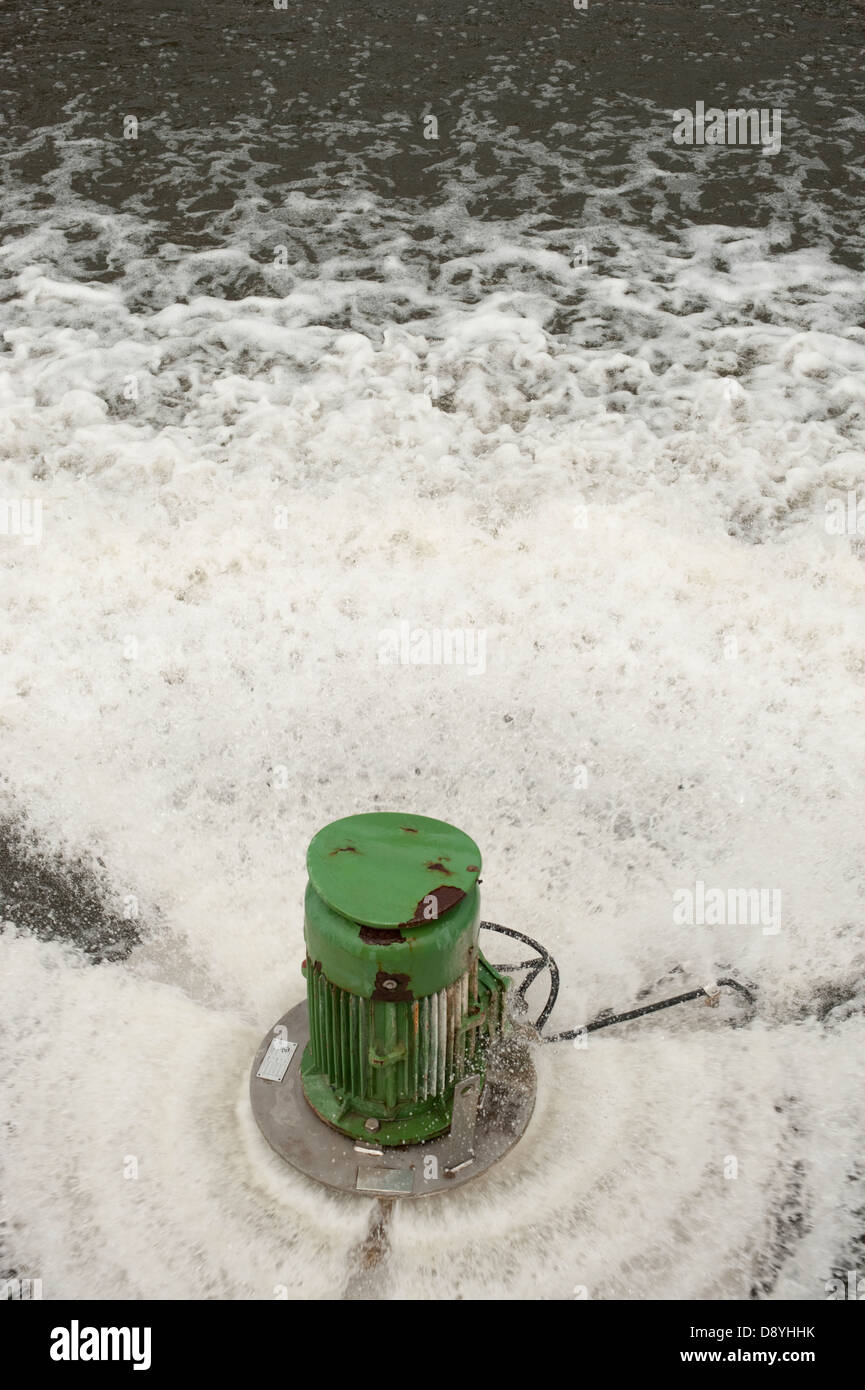 River Water Aeration Oxygenation Oxygen Depleted Stock Photo