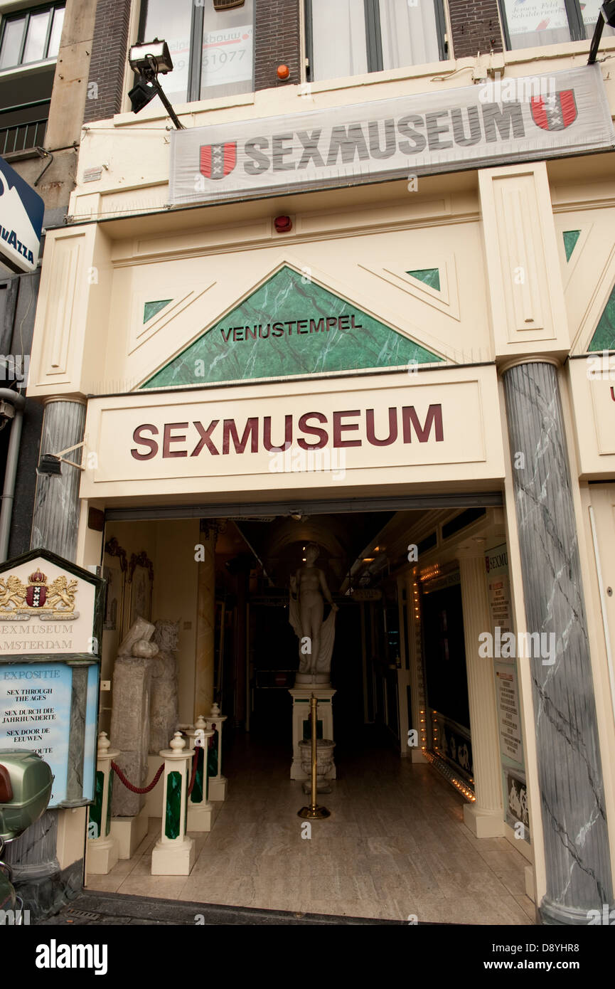 Sexmuseum Sex Museum Xxx Amsterdam Holland Netherlands Europe Stock