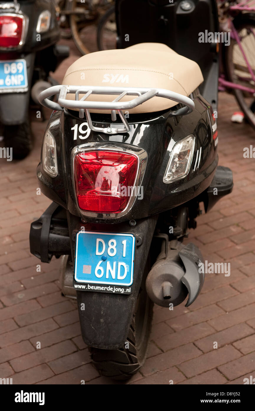 Moped Registration License Plate Amsterdam Holland Netherlands Europe Stock  Photo - Alamy